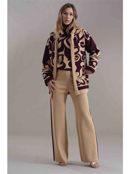 Pantalone in misto lana Love To Love by Gai Mattiolo | LV2015BEIGE/VINO